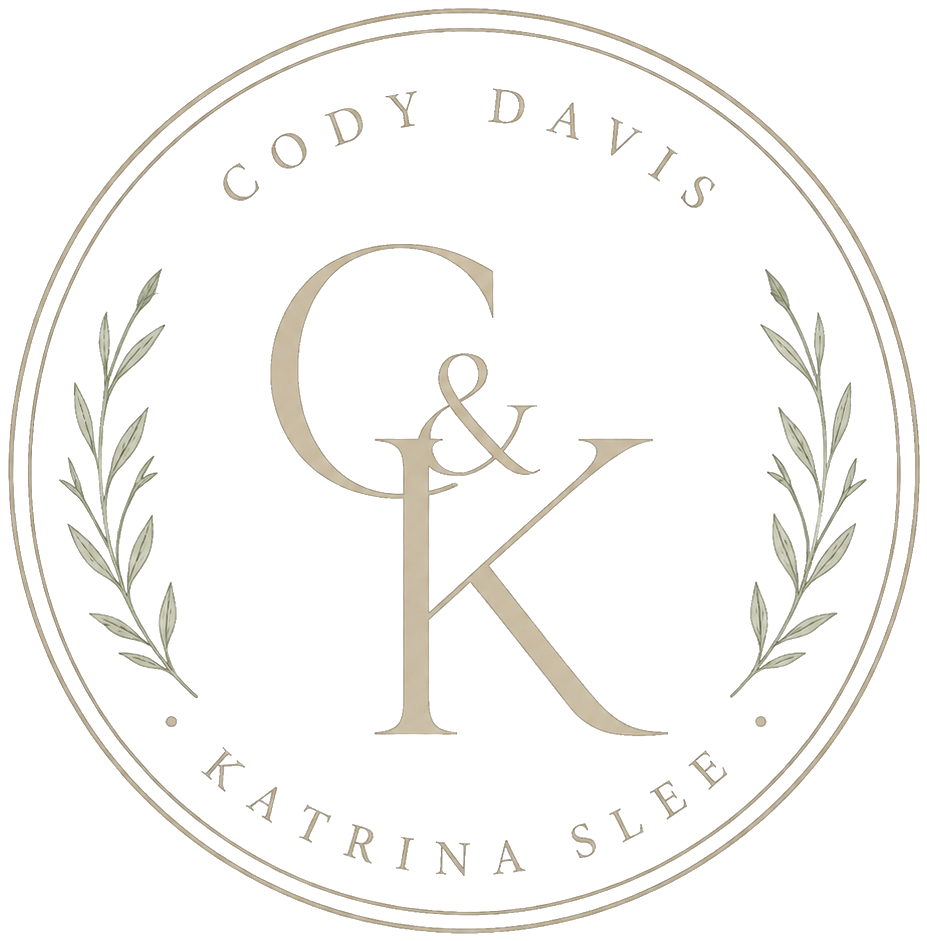 Cody Davis and Katrina Slee monogram crest