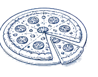 Wood-fired pizza