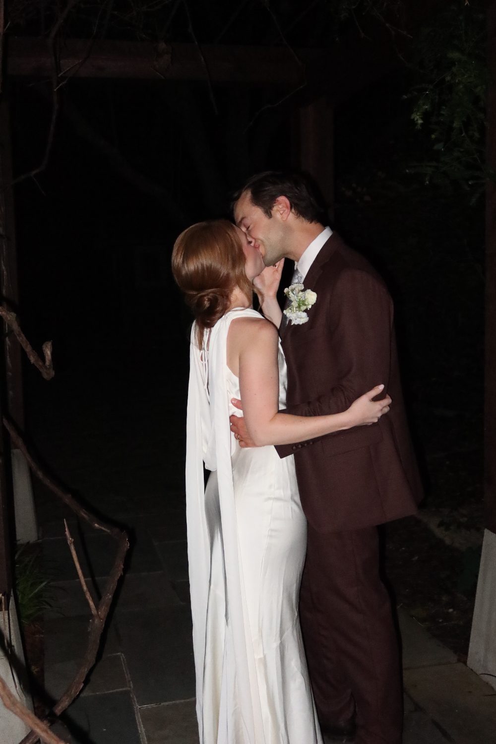 Cody and Katrina kissing during their first dance
