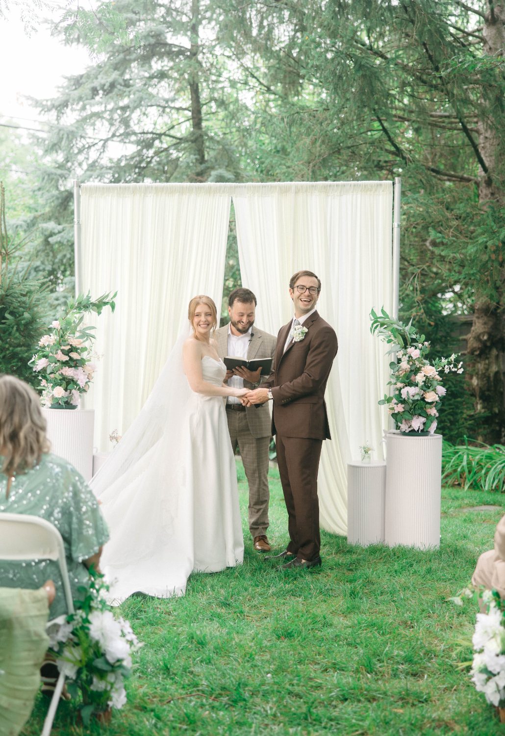 Cody and Katrina during the vows